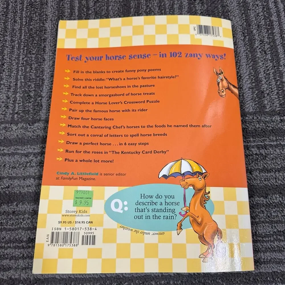 Horse games and puzzles for kids activity book